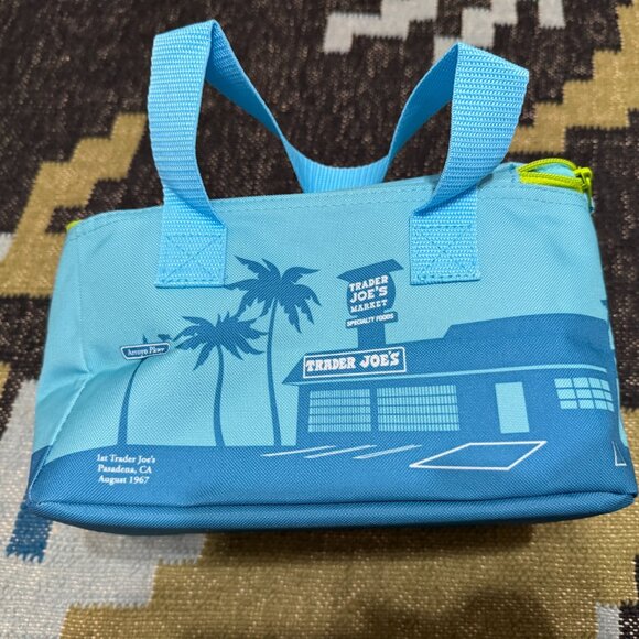 TRADER JOE's 2025 Mini Insulated Reusable Tote Bag, Turquoise - Picture 3 of 16